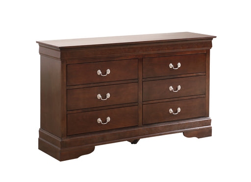 Glory Furniture Louis Phillipe Cappuccino Solid Wood Dresser
