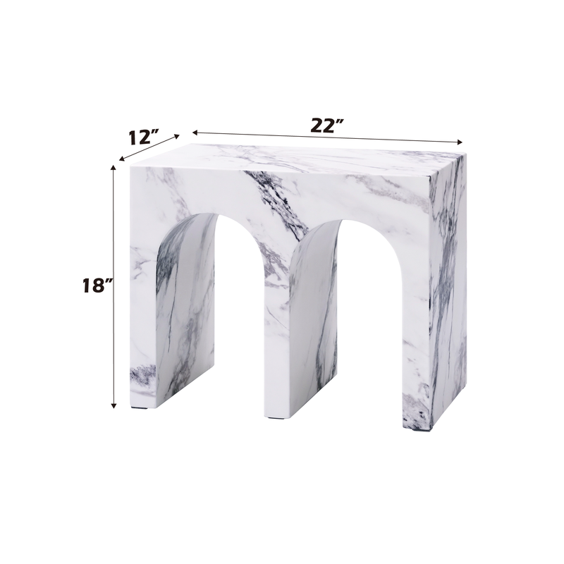 Acme Furniture Fritzy White End Table
