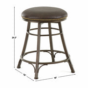 Steve Silver Bali Brown Swivel Counter Stool