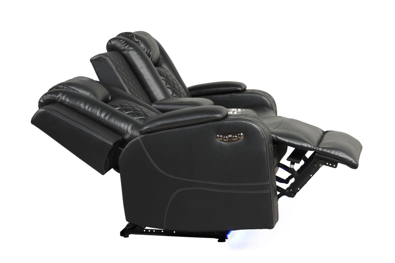 Galaxy Home Benz Ice LED Power Reclining 2pc Living Room Set