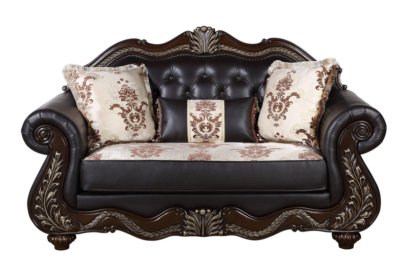 New Classic Furniture Maximus Brown Loveseat