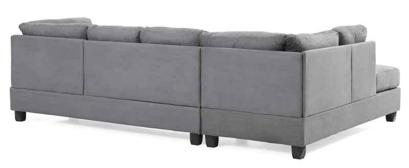 Glory Furniture Malone Black Sectional