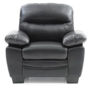 Glory Furniture Marta Black Faux Leather Chair