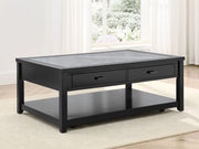 Steve Silver Garvine Black Gray Coffee Table