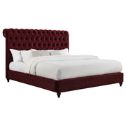 Coaster Furniture Devon Wine Red Cal King Panel Bed
