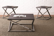 Steve Silver Aegean Black Nickel End Table