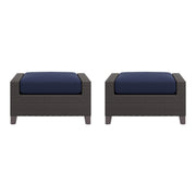 2 New Classic Furniture Skye Blue Outdoor Ottomans