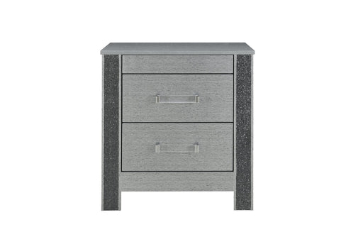Global Furniture Logan Silver Nightstand