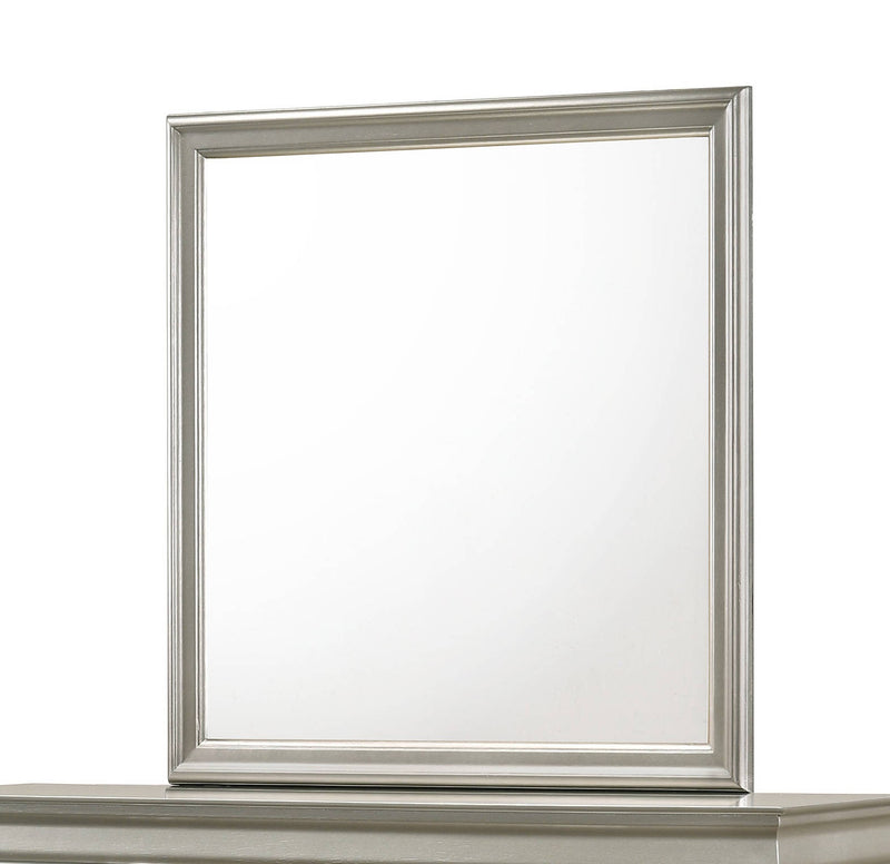 Crown Mark Amalia White Dresser and Mirror