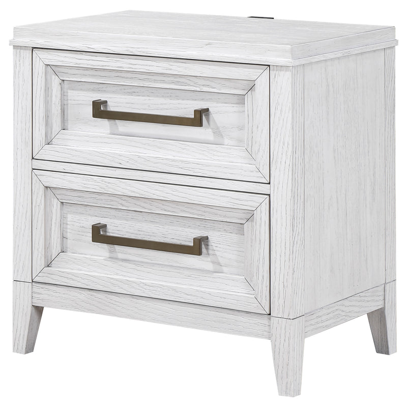 Coaster Furniture Marielle Distressed White Nightstand