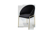 Galaxy Home Onyx Black Gold Chairs