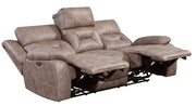 Steve Silver Aria Saddle Brown 3pc Living Room Set