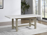 Steve Silver Carena White Rectangular Table