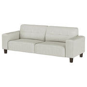 Coaster Furniture Deerhurst Greige Beige Grey Tufted Sofa