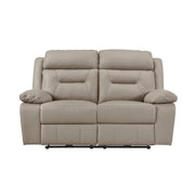 Home Elegance Laconia Brown Power Double Reclining Love Seat