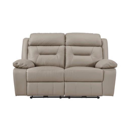 Home Elegance Laconia Brown Power Double Reclining Love Seat