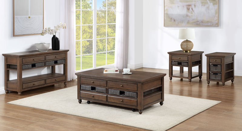 Steve Silver Oliver Brown Chairside End Table