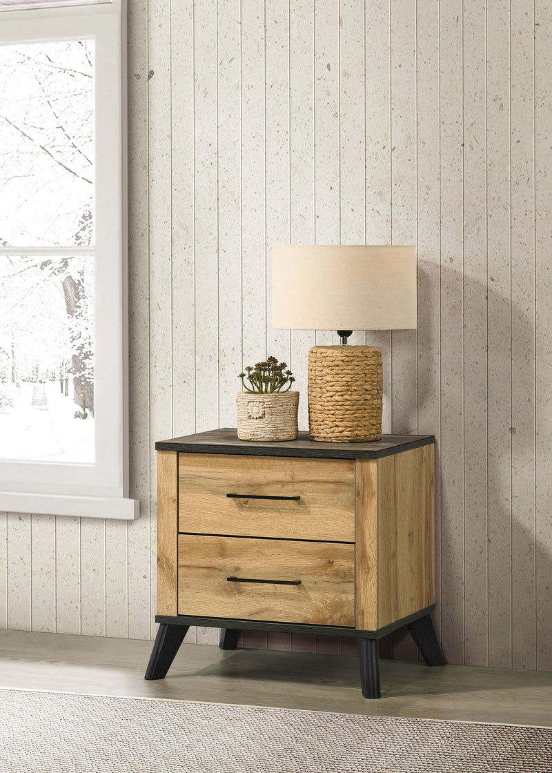 Coaster Furniture Kaywood Weathered Brown Natural Nightstand