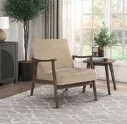 Home Elegance Landers Dark Gray Walnut Accent Chair