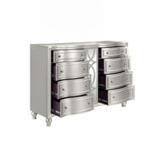 New Classic Furniture Reflections Silver Dresser and Mirror