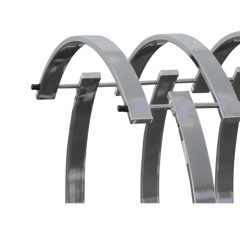 Steve Silver Tayside Chrome 3pc Coffee Table Set