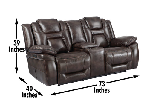 Steve Silver Oportuna Coffee Power Console Loveseat