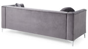 Glory Furniture Delray Black Velvet Microsuede Sofa