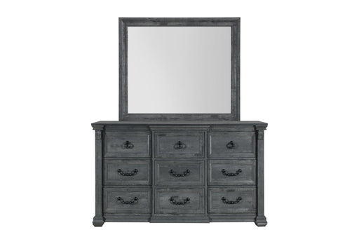 Global Furniture Rowan Tatum Grey Dresser and Mirror