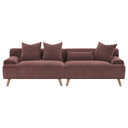 Coaster Furniture Elizabeth Red Extra Long Sofa