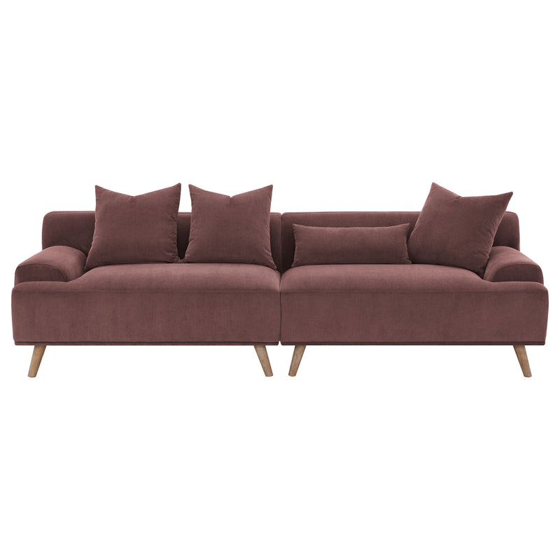 Coaster Furniture Elizabeth Red Extra Long Sofa