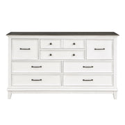 Home Elegance Chesterton Brown White Dresser And Mirror