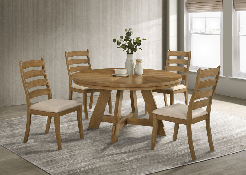 Coaster Furniture Danvers Brown Oak 5pc Dining Room Set