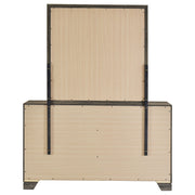 Coaster Furniture Wright Brown Oak Dresser and Mirror