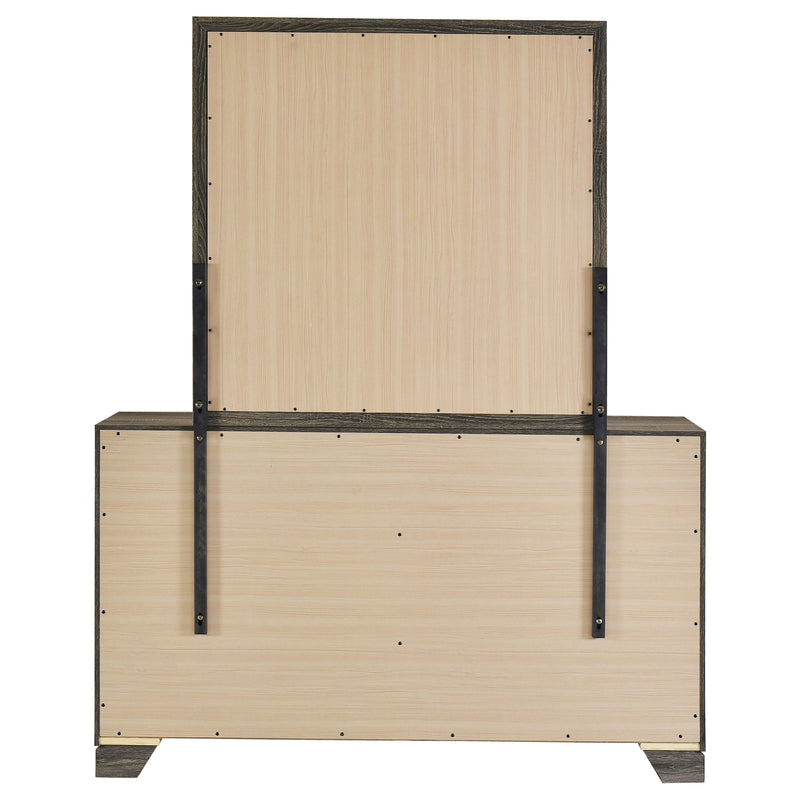 Coaster Furniture Wright Brown Oak Dresser and Mirror