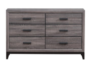 Global Furniture Kate Foil Grey Drawer Dresser