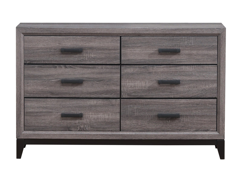 Global Furniture Kate Foil Grey Drawer Dresser