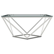 Coaster Furniture Brittania Silver Square Coffee Table