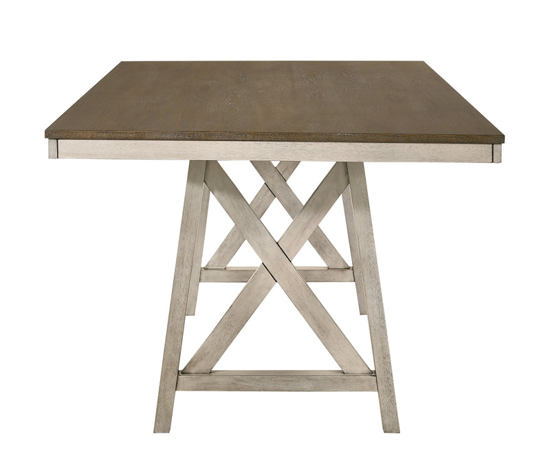 New Classic Furniture Somerset Vintage White Dining Table