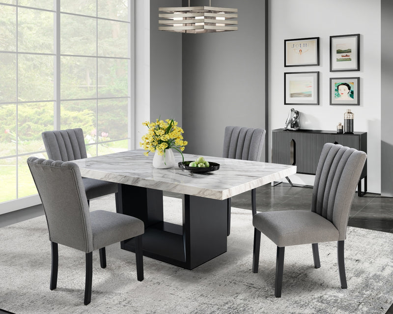 Global Furniture D02 Black Grey 5pc Dining Room Set