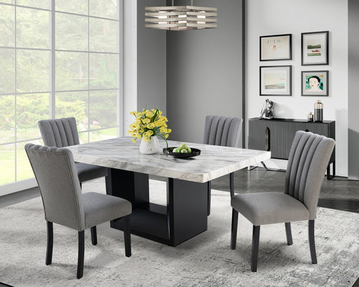 Global Furniture D02 Black Grey 5pc Dining Room Set