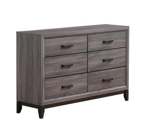 Global Furniture Kate Foil Grey Drawer Dresser
