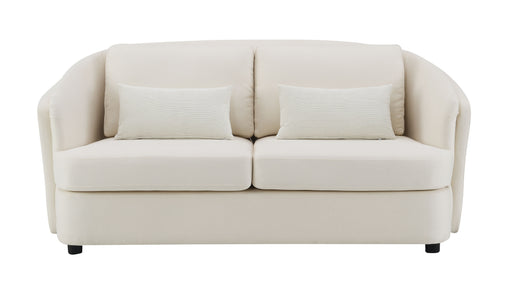Acme Furniture Mariko Beige Loveseat with 2 Pillows
