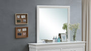 Glory Furniture Lorana White Pearl Mirror