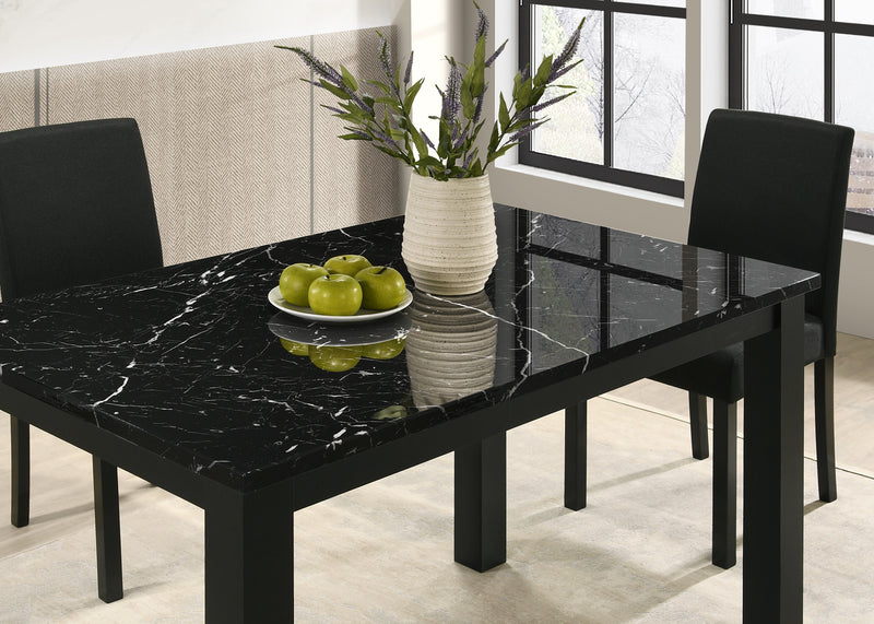 Crown Mark Resia Black 5pc Dining Room Set