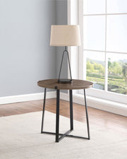 Coaster Furniture Marcus Light Brown Round End Table