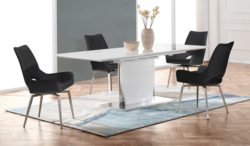 2 Global Furniture D4878 Black Dining Chairs