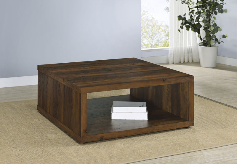 Coaster Furniture Frisco Dark Pine Brown Coffee Table