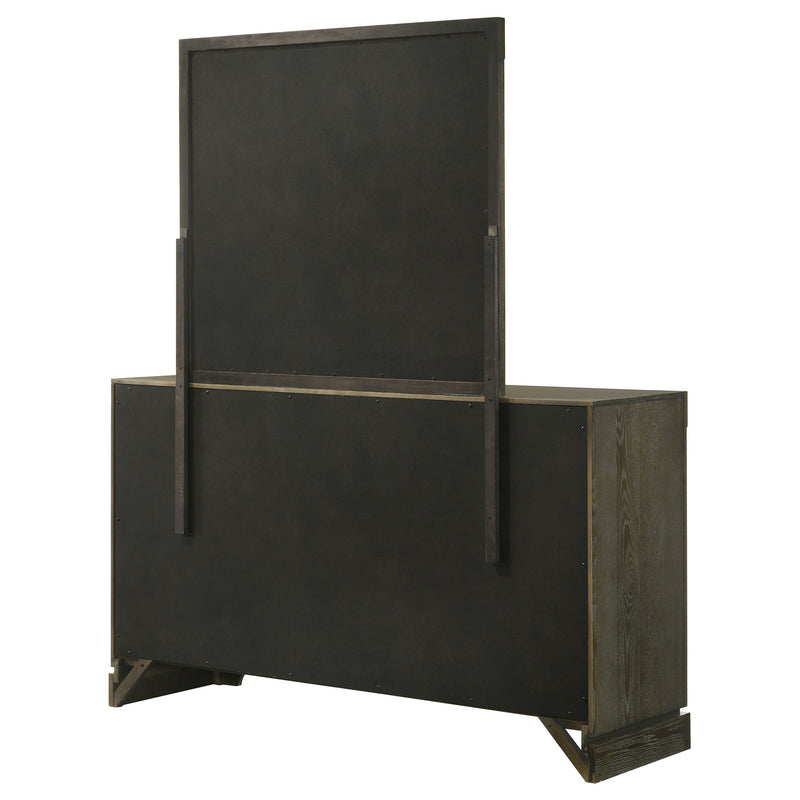 Coaster Furniture Gran Park Dark Cocoa Brown Dresser and Mirror