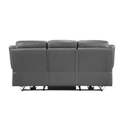 Home Elegance Laconia Gray Power Double Reclining Sofa