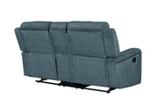 Global Furniture U6024 Dark Grey Console Reclining Loveseat